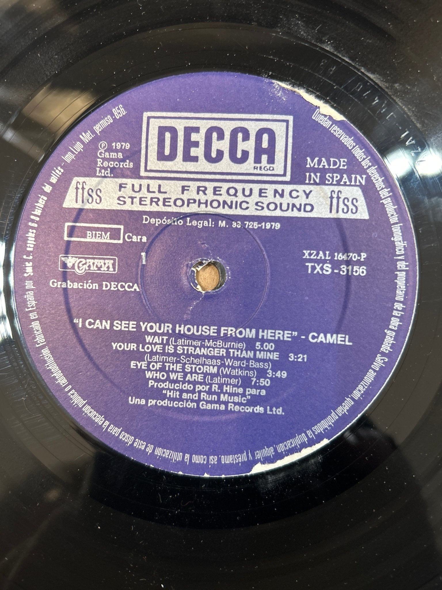 LP Camel ‎– I Can See Your House From Here 2ª Mano - DISCOS NAKASHA