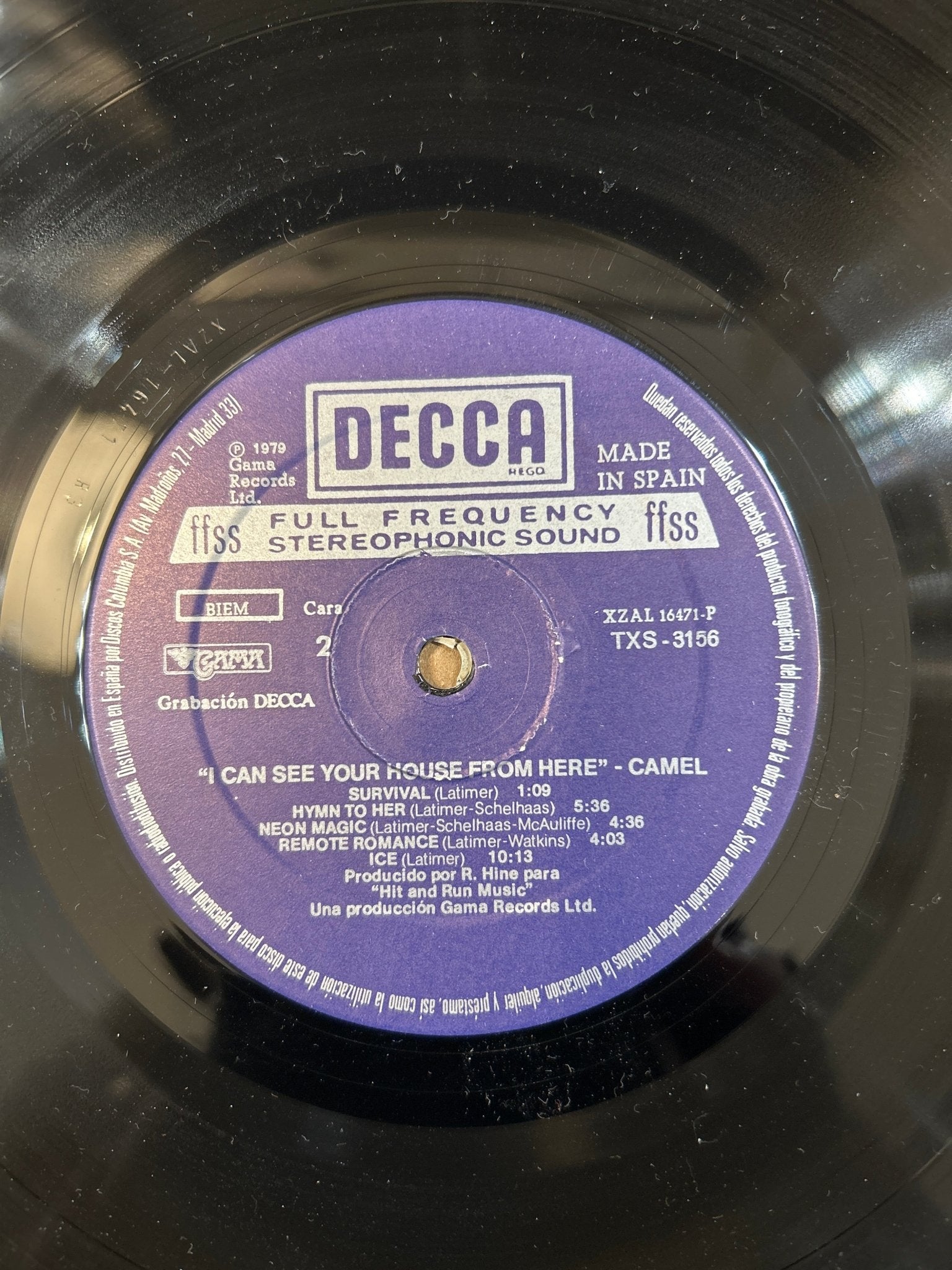 LP Camel ‎– I Can See Your House From Here 2ª Mano - DISCOS NAKASHA