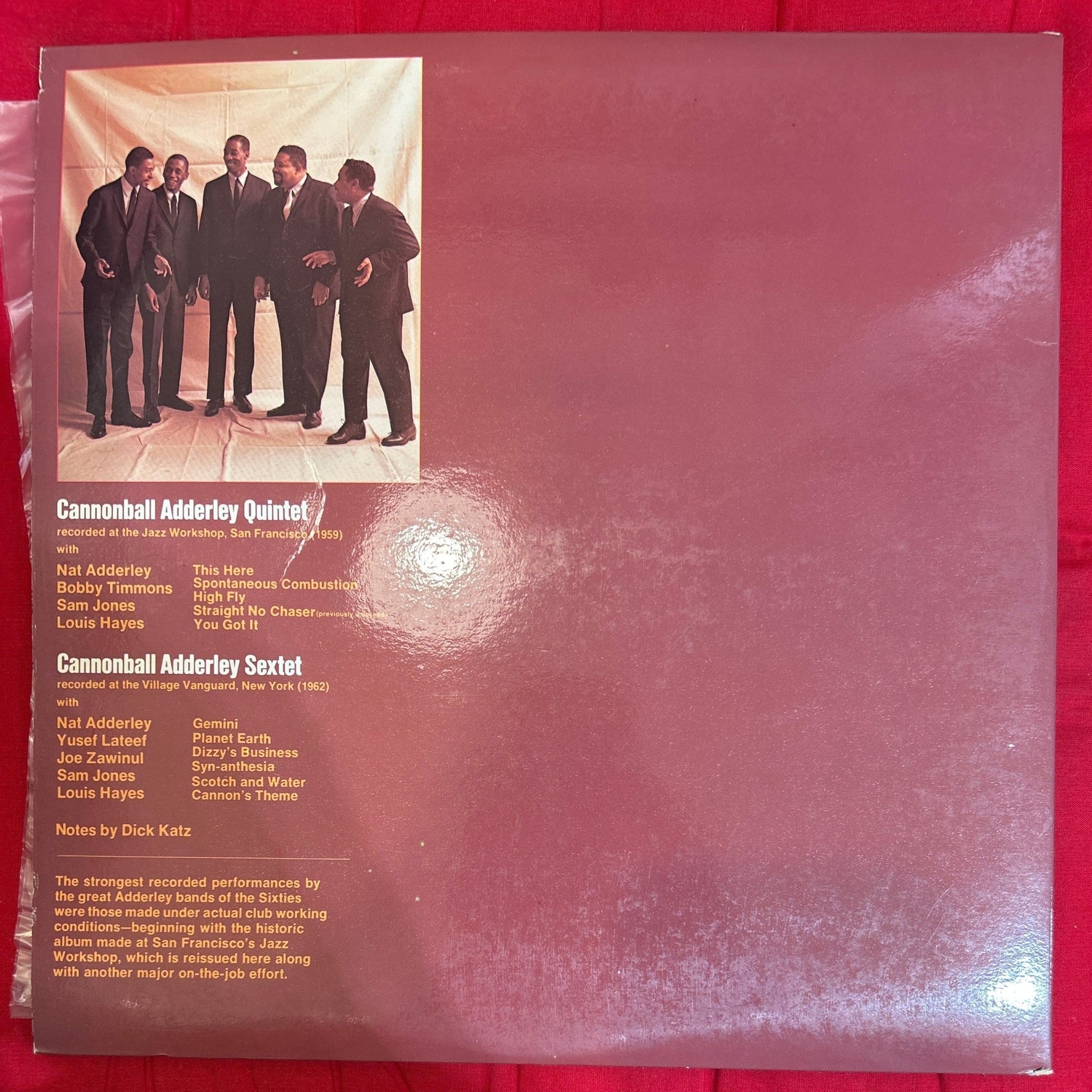 LP Cannonball Adderley Featuring Nat Adderley ‎– Coast To Coast 2ª Mano - DISCOS NAKASHA