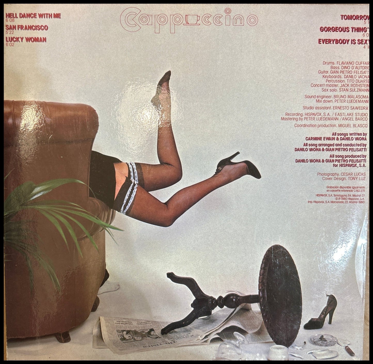LP Cappuccino ‎– Cappuccino 2ª Mano - DISCOS NAKASHA