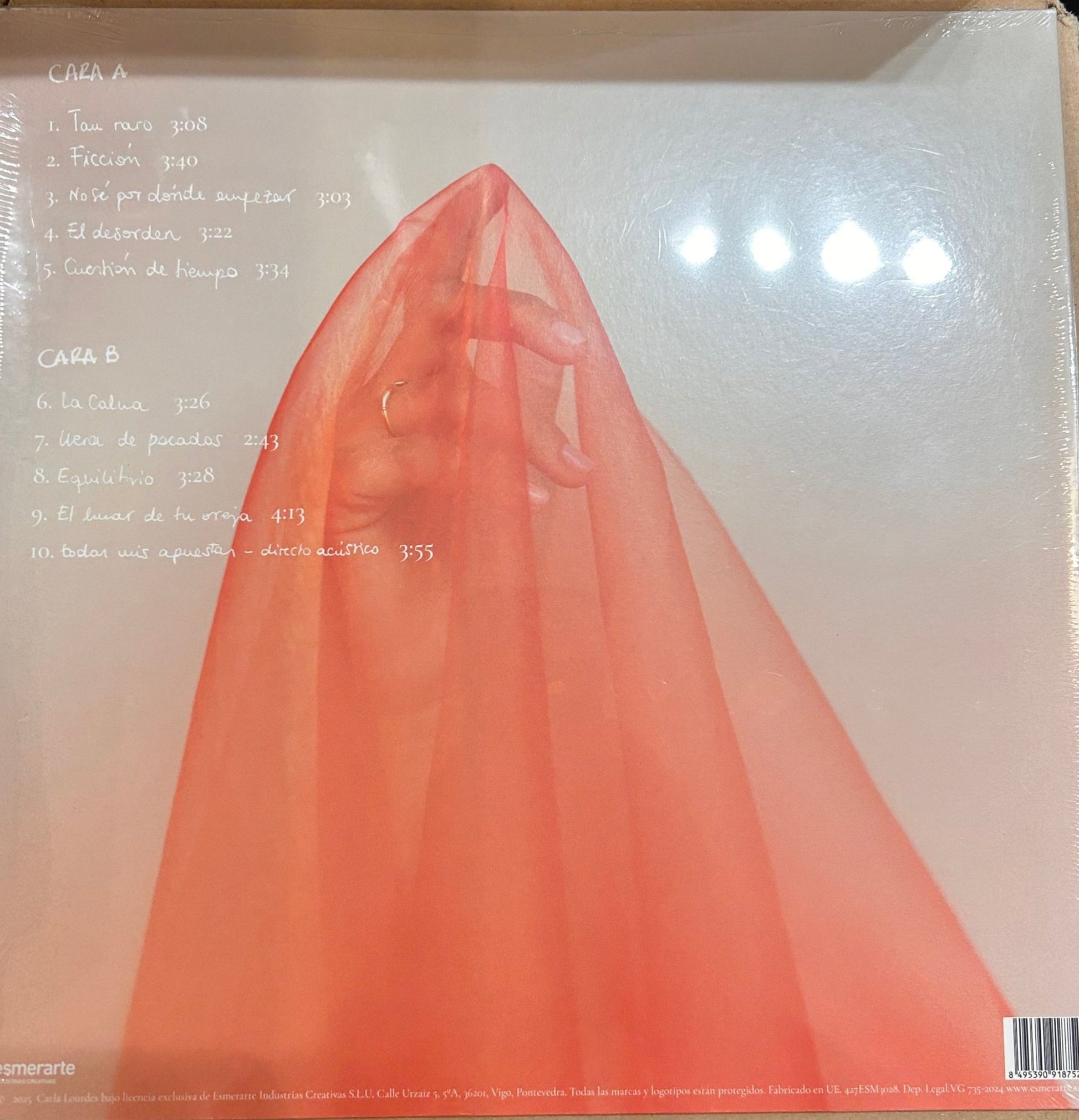 LP Carla Lourdes – El día que descubrí el lunar de tu oreja Nuevo precintado - DISCOS NAKASHA