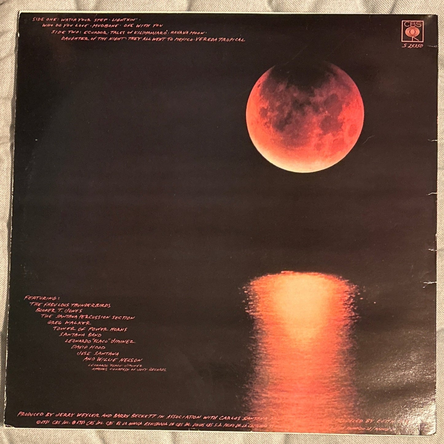 LP Carlos Santana ‎– Havana Moon 2ª Mano - DISCOS NAKASHA