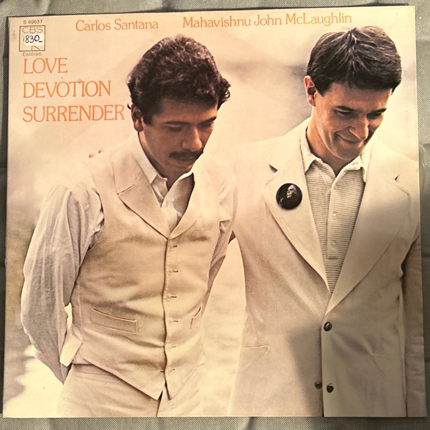 LP Carlos Santana / Mahavishnu John McLaughlin* ‎– Love Devotion Surrender 2ª Mano - DISCOS NAKASHA