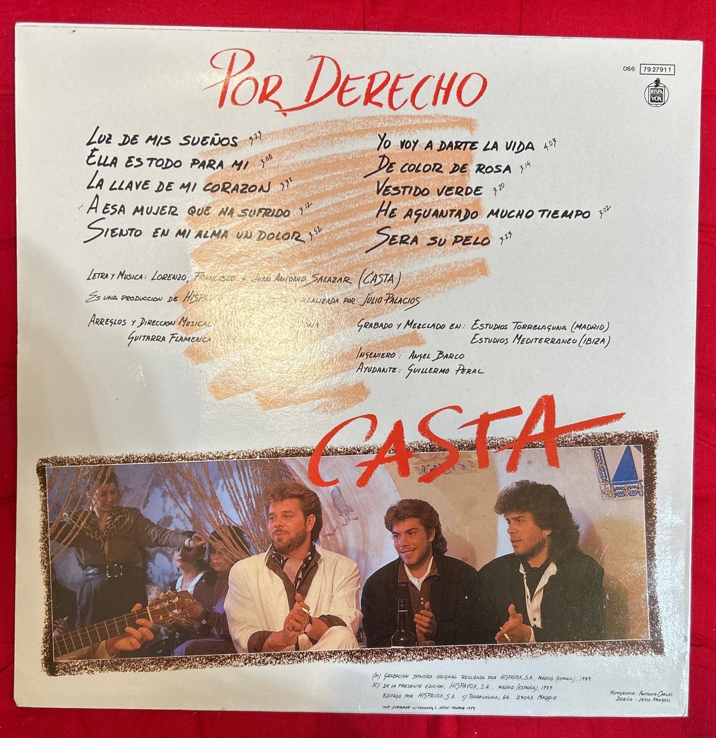 LP Casta ‎– Por Derecho 2ª Mano - DISCOS NAKASHA