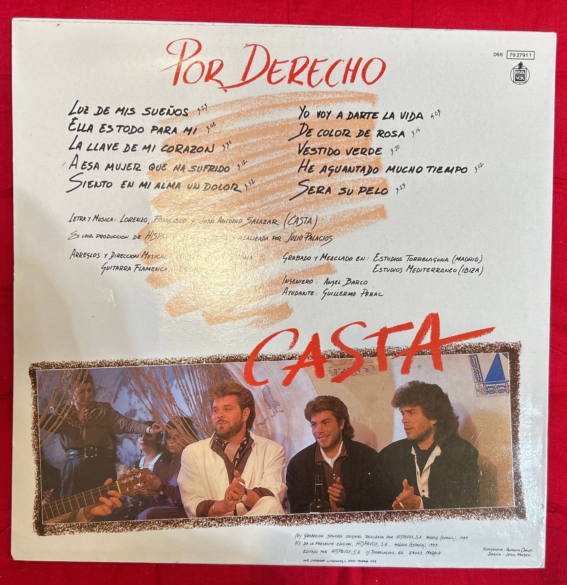 LP Casta ‎– Por Derecho 2ª Mano - DISCOS NAKASHA