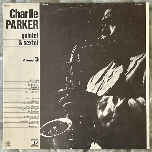 LP Charlie Parker ‎– Quintet & Sextet (Volume 3) 2ª Mano - DISCOS NAKASHA