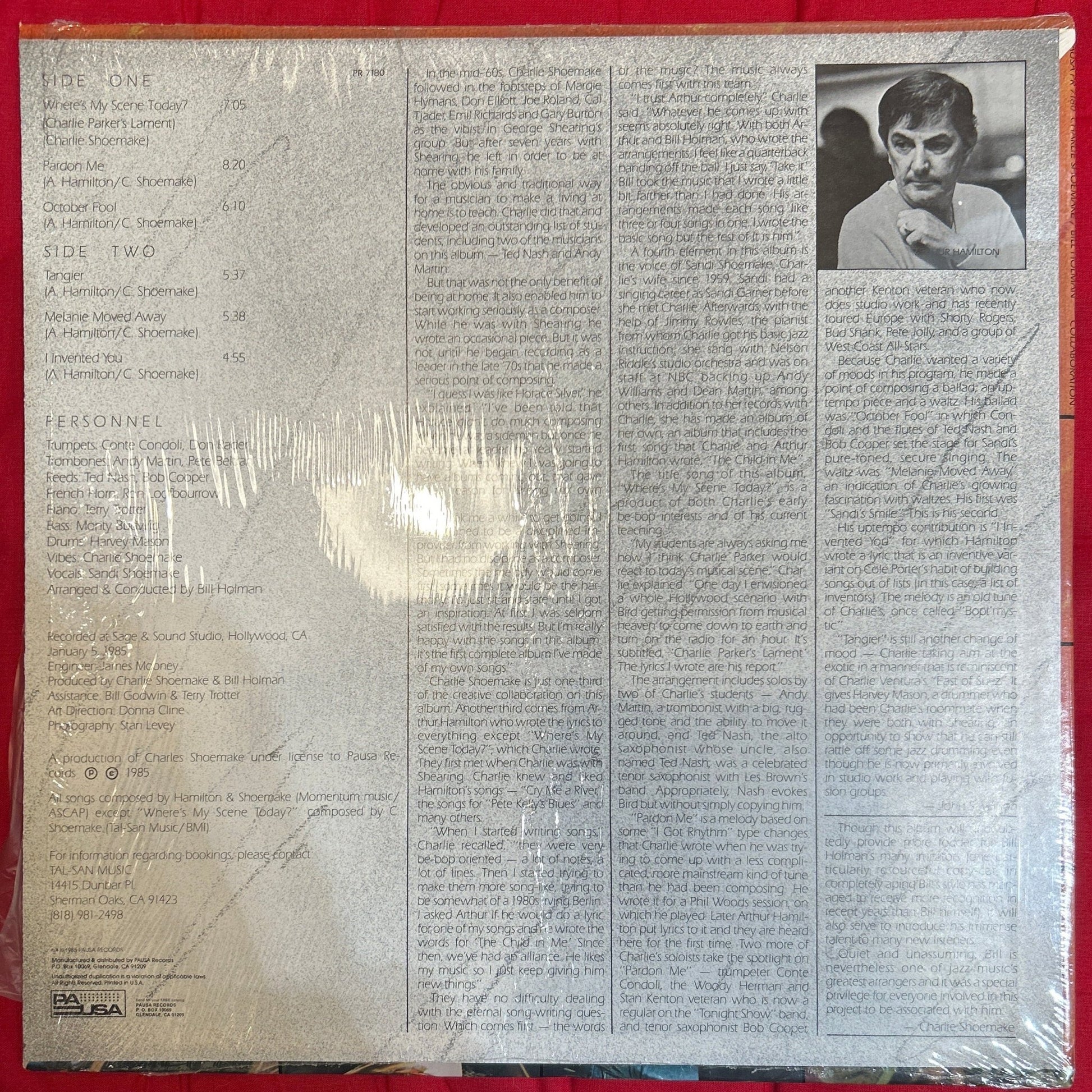 LP Charlie Shoemake / Bill Holman With The Voice Of Sandi Shoemake ‎– Collaboration 2ª Mano - DISCOS NAKASHA