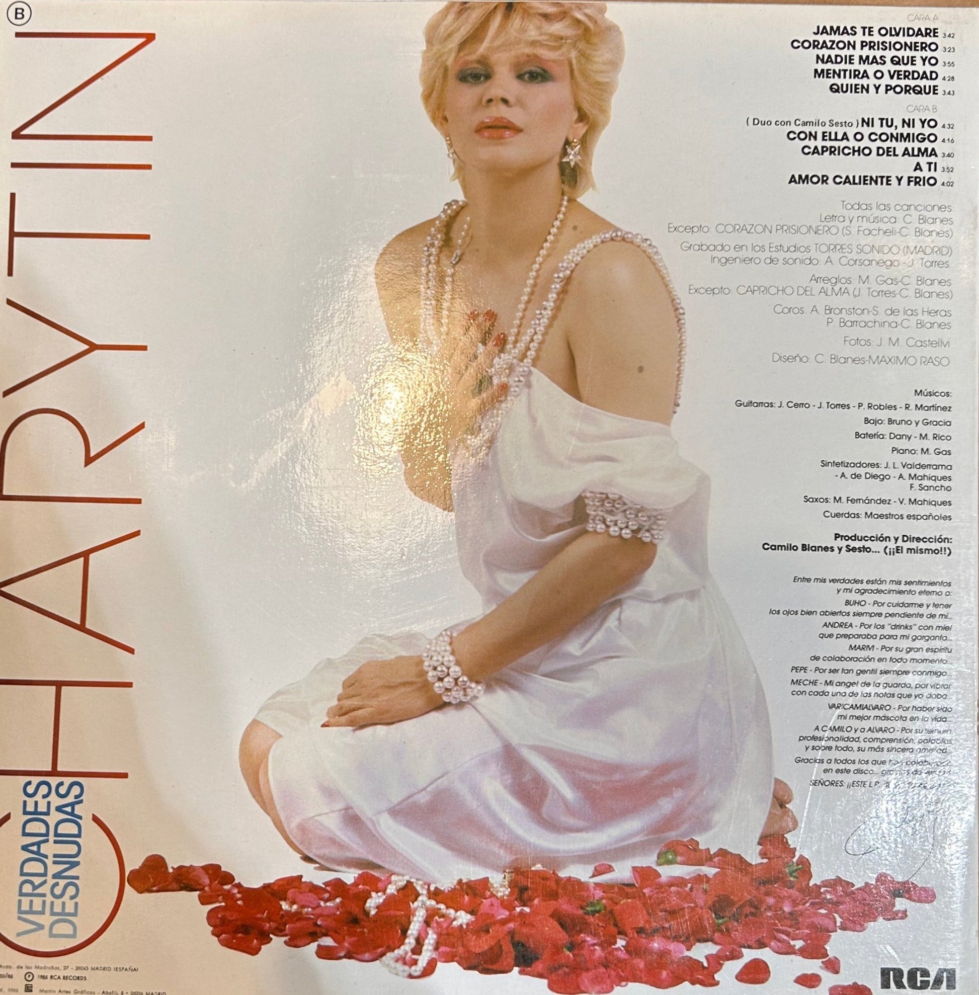 LP Charytin ‎– Verdades Desnudas 2ª Mano - DISCOS NAKASHA