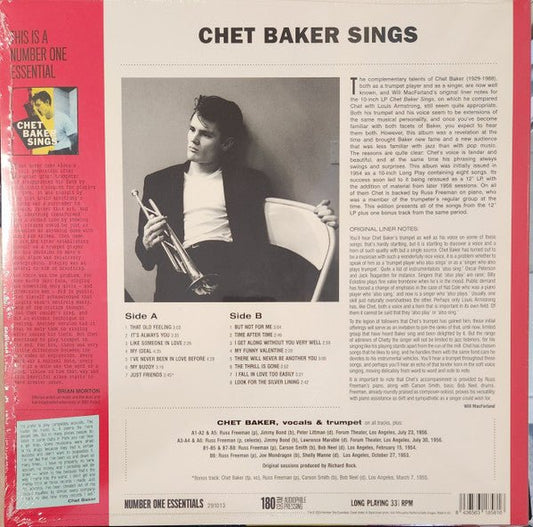LP Chet Baker – Chet Baker Sings Nuevo precintado - DISCOS NAKASHA