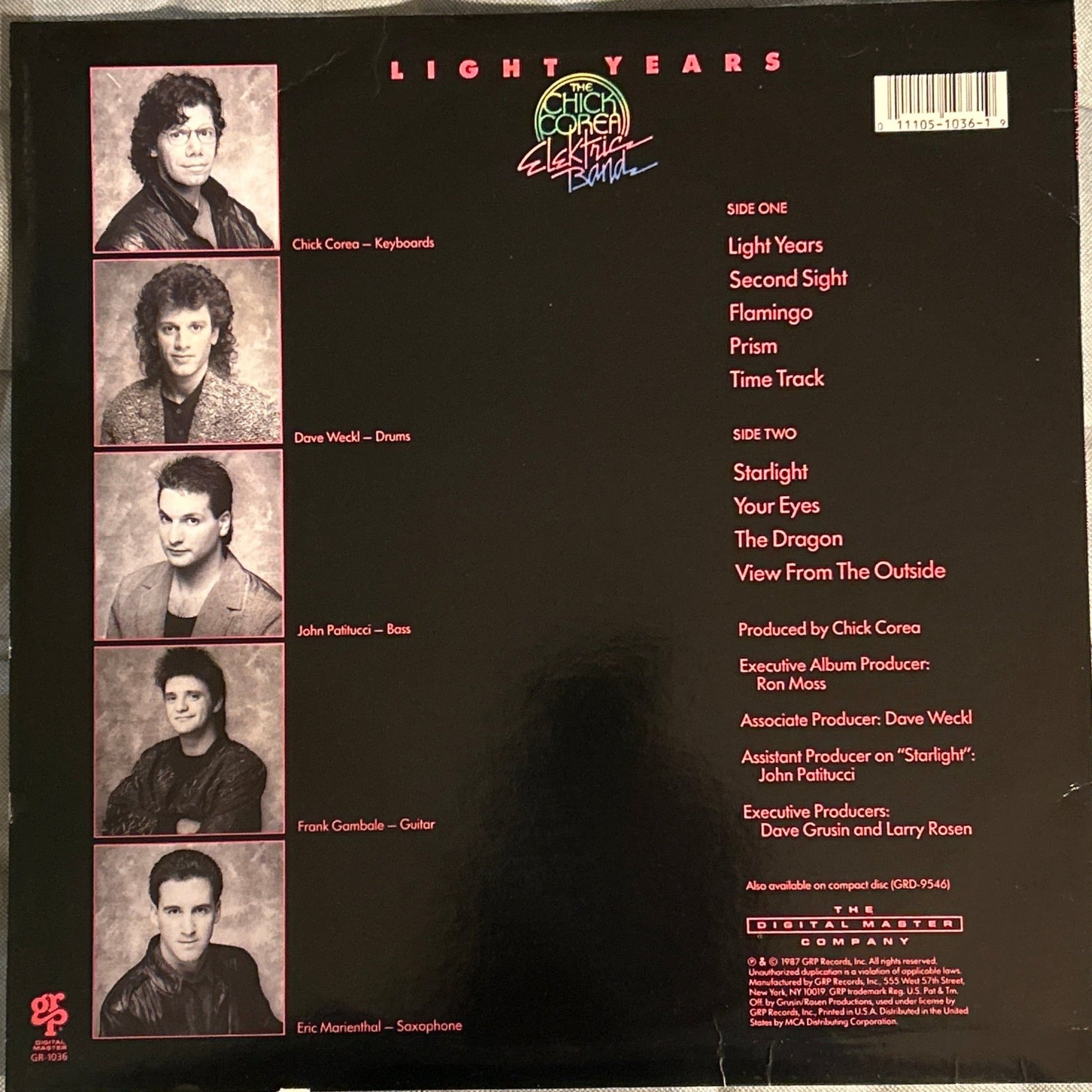 LP Chick Corea Elektric Band ‎– Light Years 2ª Mano - DISCOS NAKASHA