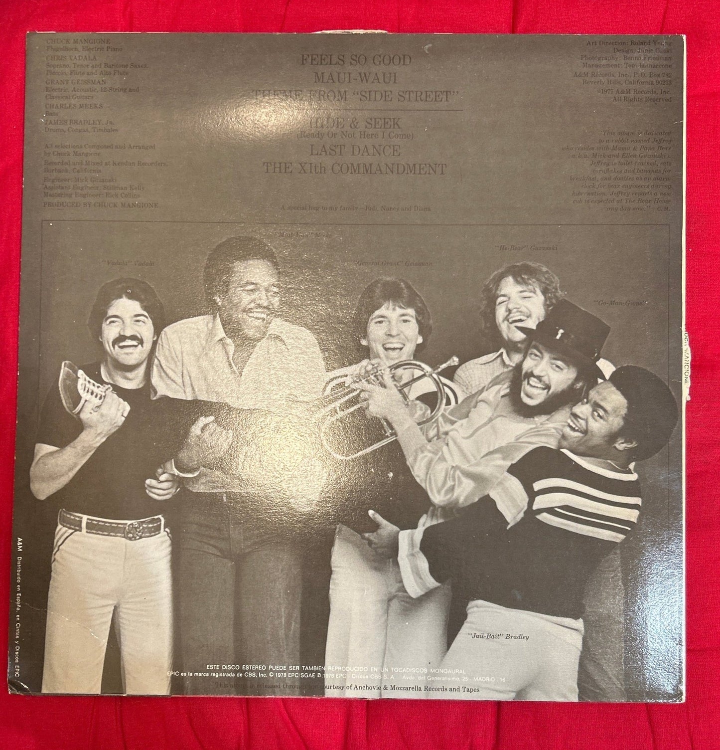 LP Chuck Mangione – Feels So Good 2ª Mano - DISCOS NAKASHA
