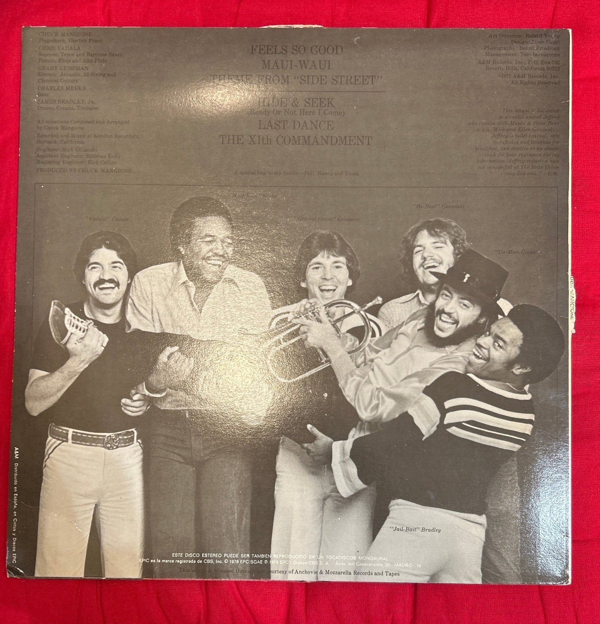 LP Chuck Mangione – Feels So Good 2ª Mano - DISCOS NAKASHA