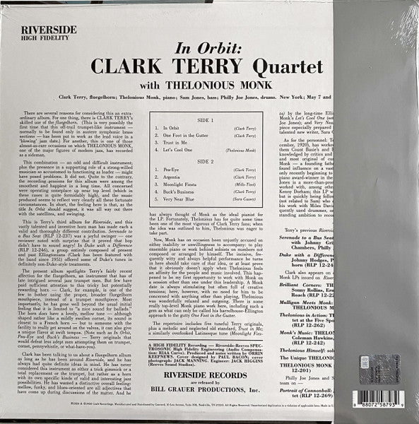 LP Clark Terry With Thelonious Monk – In Orbit Nuevo precintado - DISCOS NAKASHA