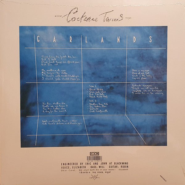 LP Cocteau Twins ‎– Garlands Nuevo precintado - DISCOS NAKASHA