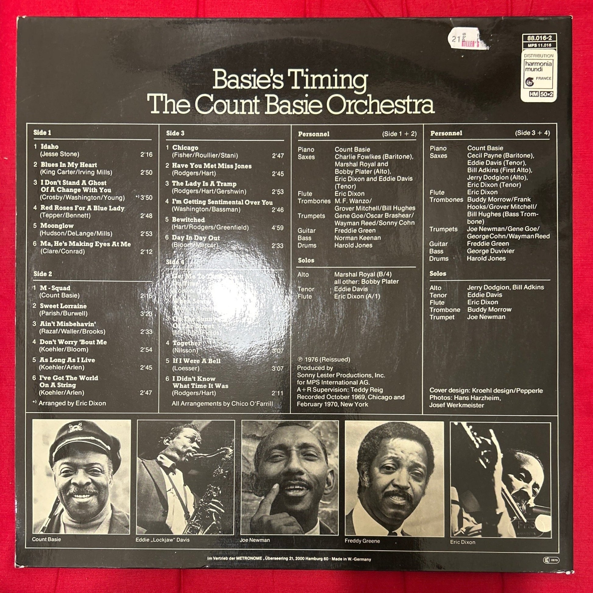 LP Count Basie Orchestra – Basie's Timing 2ª Mano - DISCOS NAKASHA