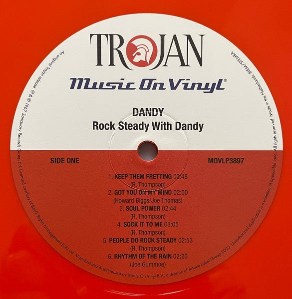 LP Dandy – Rock Steady With Dandy Nuevo precintado - DISCOS NAKASHA