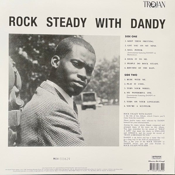 LP Dandy – Rock Steady With Dandy Nuevo precintado - DISCOS NAKASHA