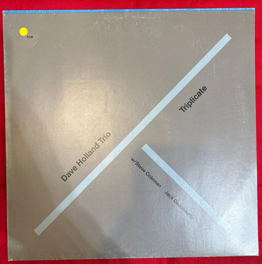 LP Dave Holland Trio w/ Steve Coleman, Jack DeJohnette ‎– Triplicate Ed. Alemana 2ª Mano - DISCOS NAKASHA