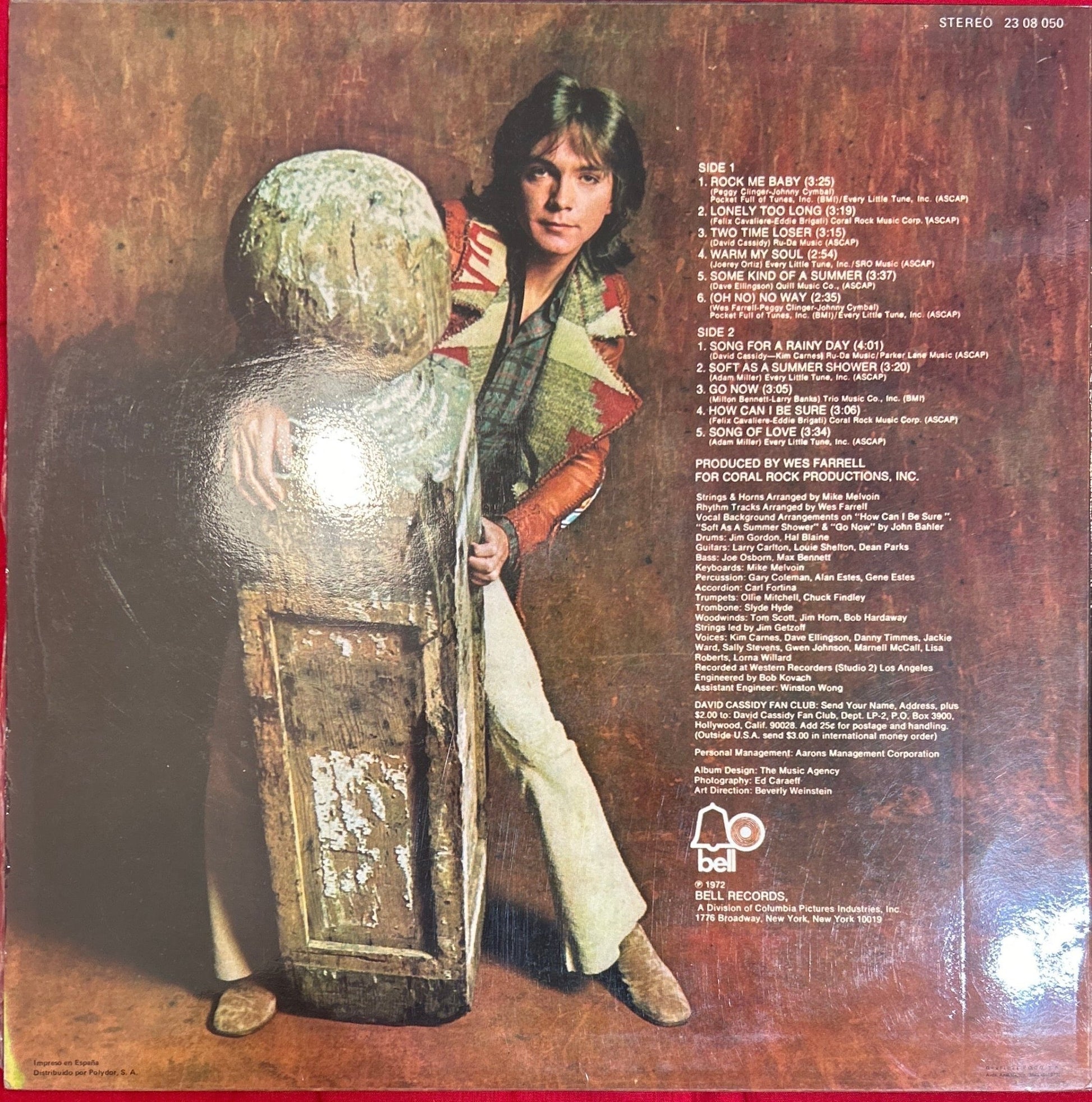 LP David Cassidy ‎– Rock Me Baby 2ª Mano - DISCOS NAKASHA