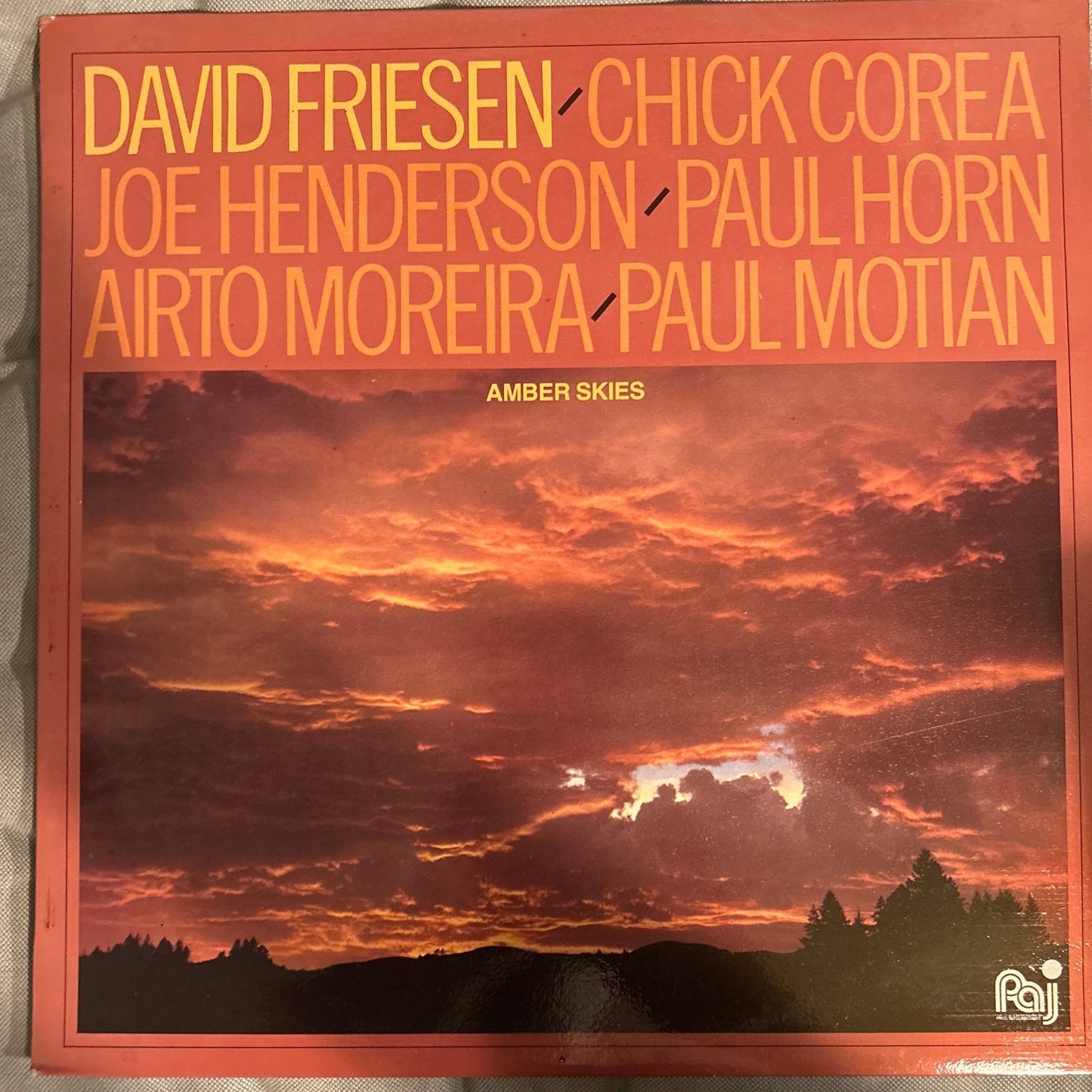 LP David Friesen ‎– Amber Skies 2ª Mano - DISCOS NAKASHA