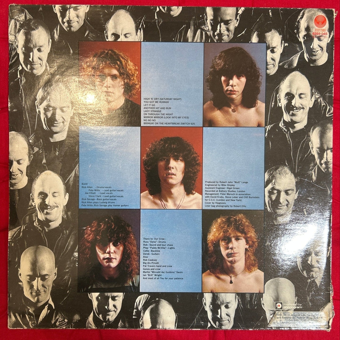 LP Def Leppard ‎– High 'N' Dry 2ª Mano - DISCOS NAKASHA