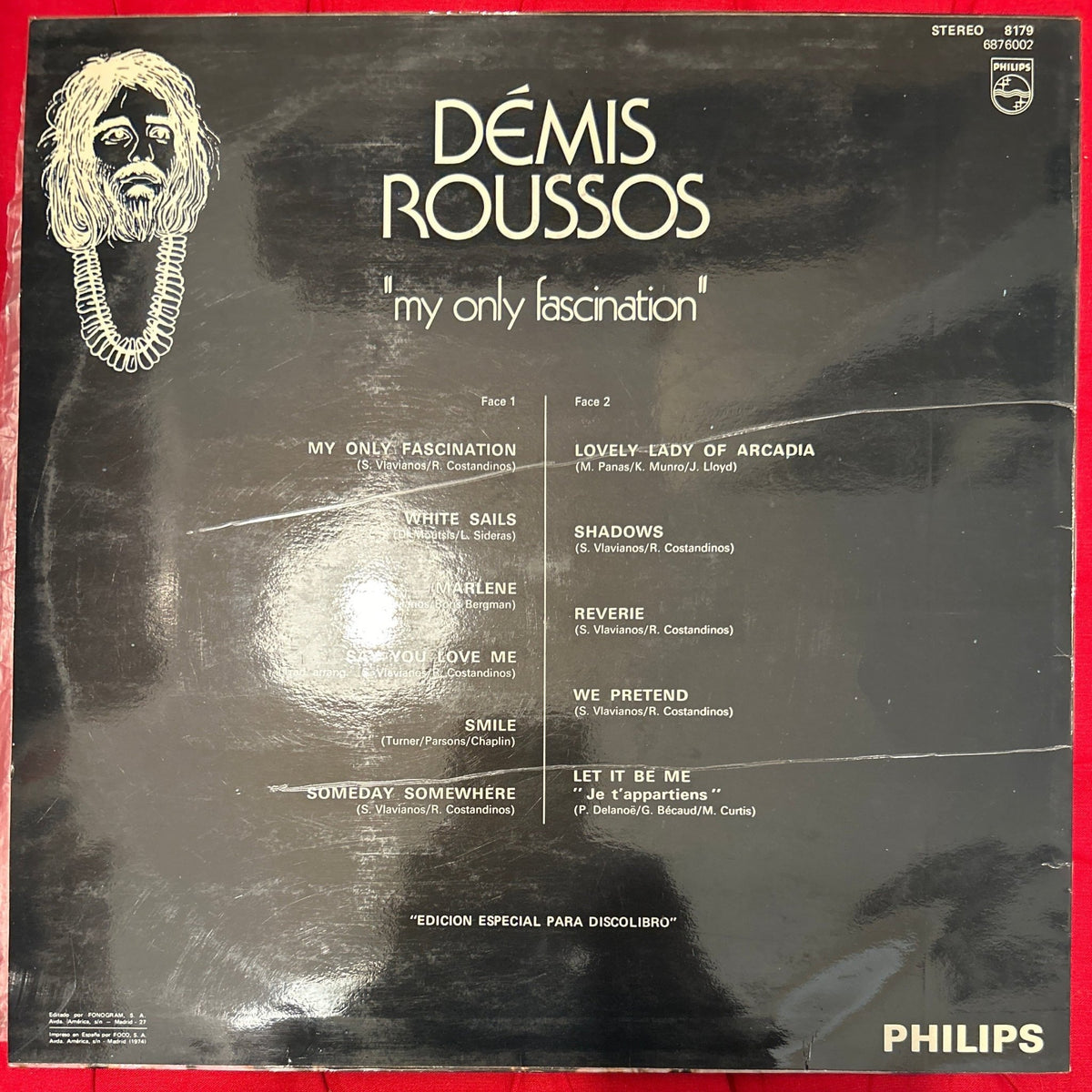 LP Demis Roussos – My Only Fascination 2ª Mano - DISCOS NAKASHA