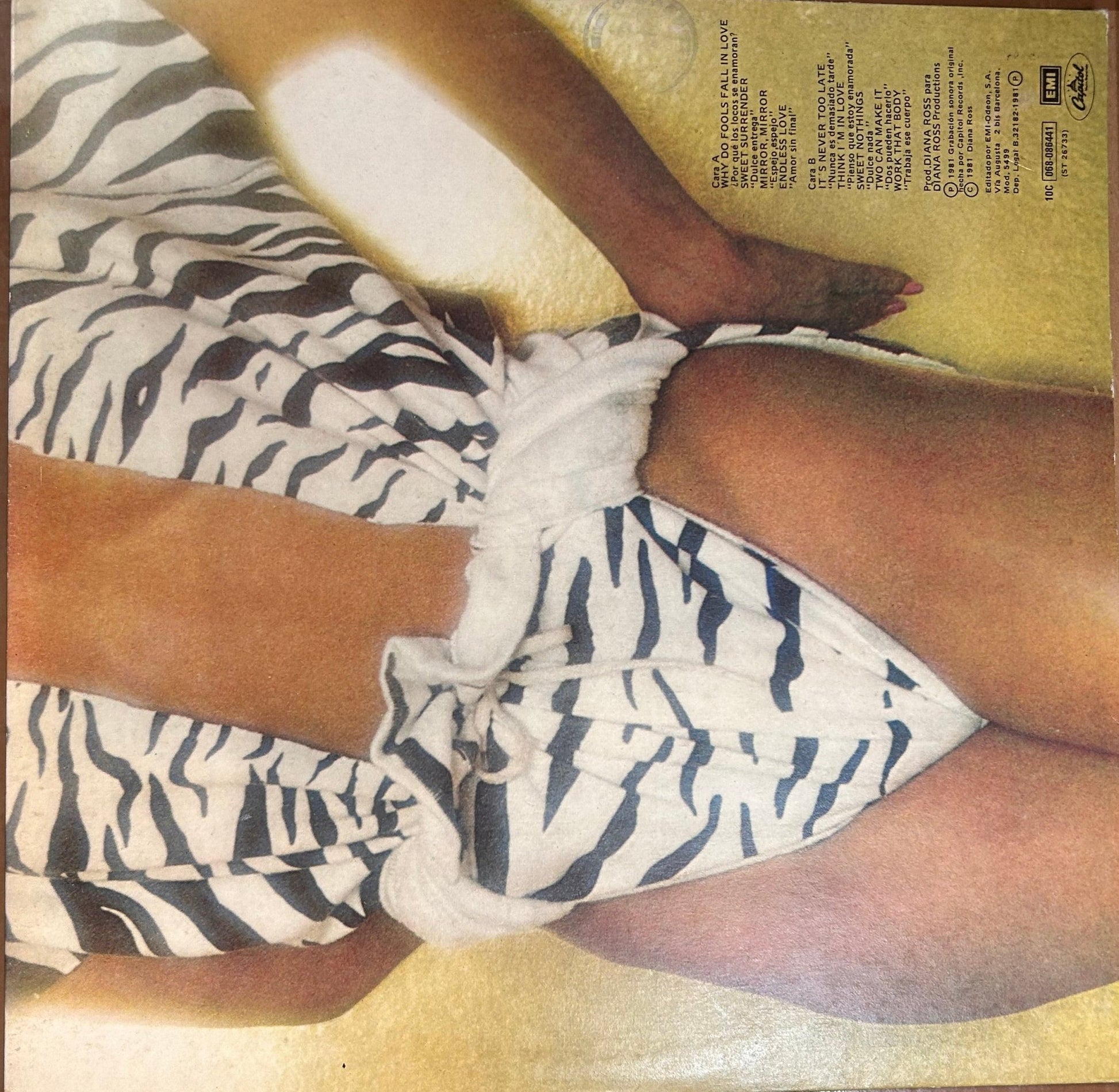 LP Diana Ross ‎– ¿Por Qué Los Locos Se Enamoran? (Why Do Fools Fall In Love) 2ª Mano - DISCOS NAKASHA