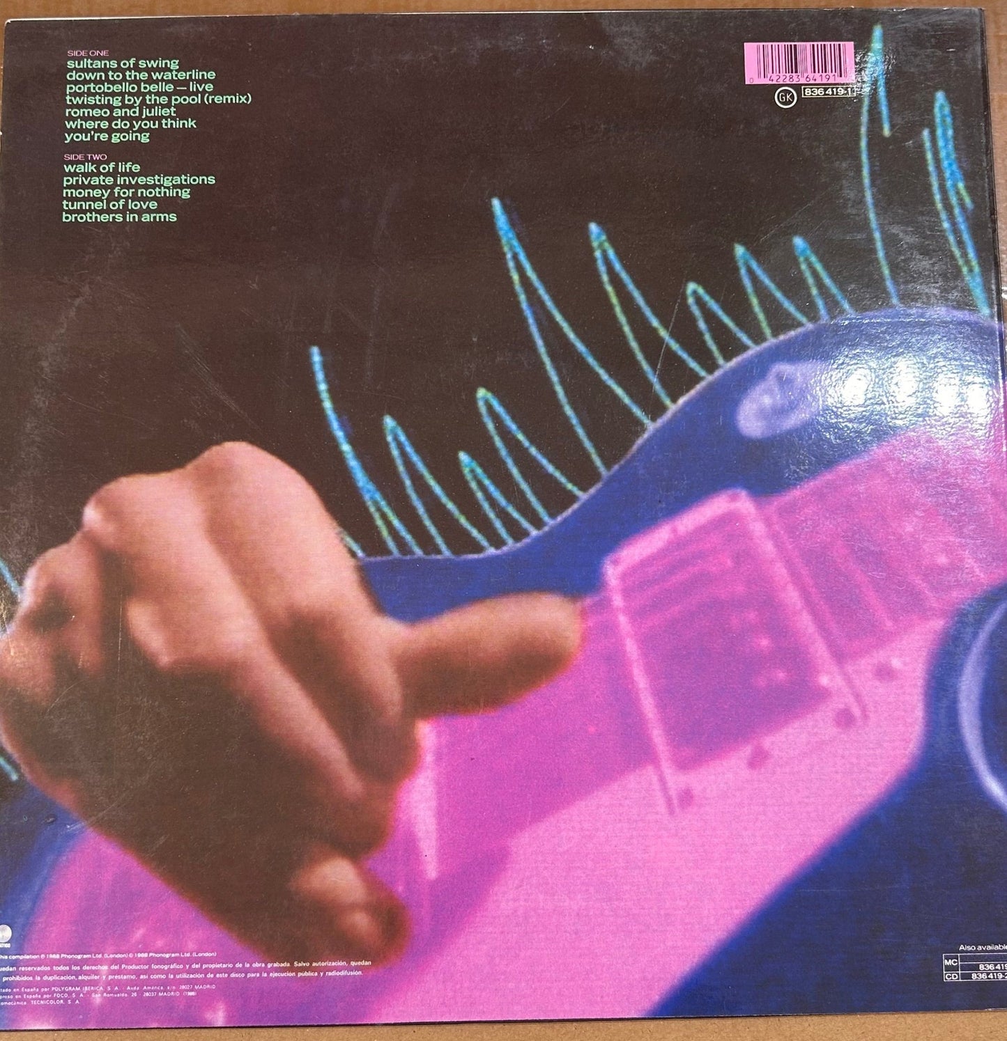 LP Dire Straits ‎– Money For Nothing 2ª Mano - DISCOS NAKASHA