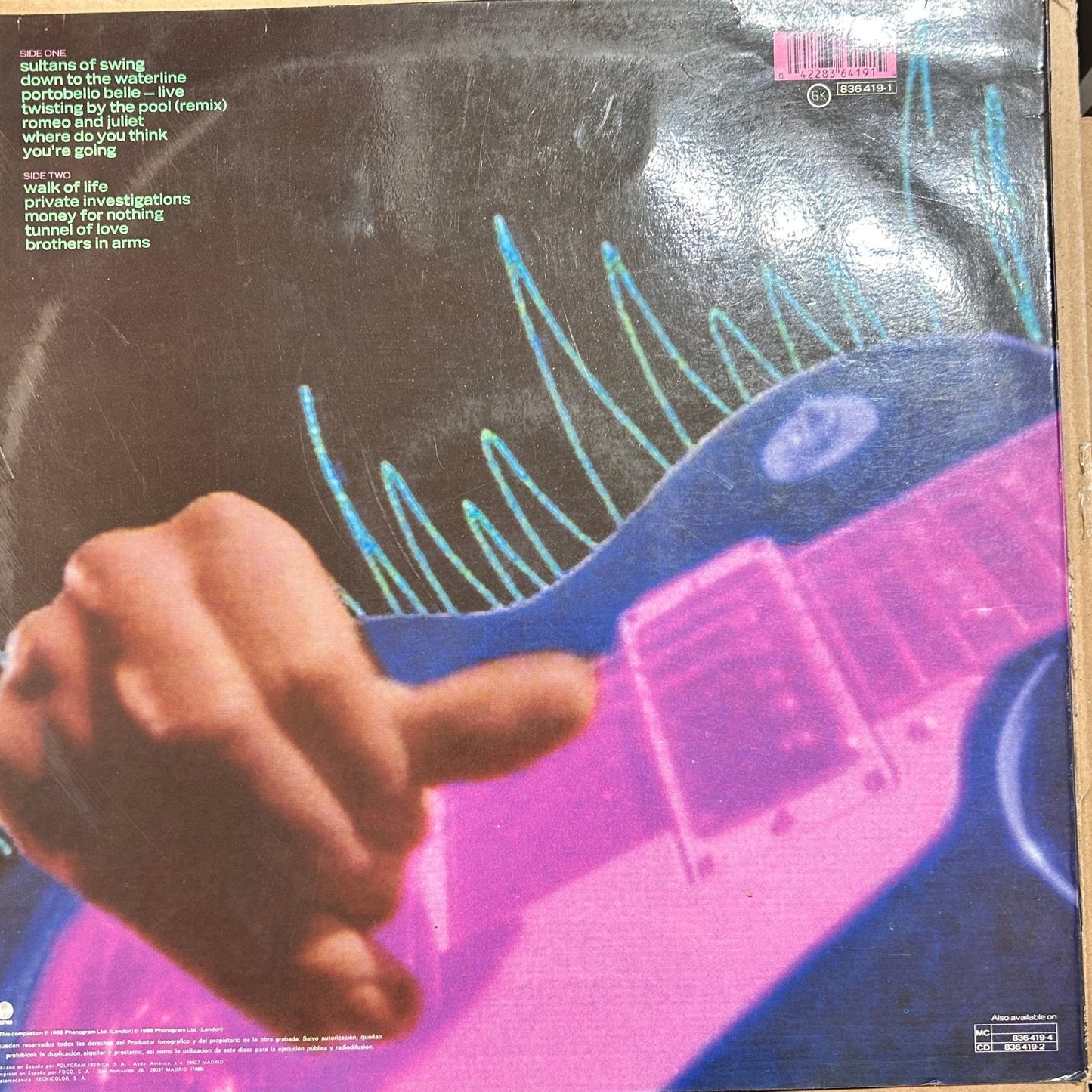 LP Dire Straits ‎– Money For Nothing 2ª Mano - DISCOS NAKASHA