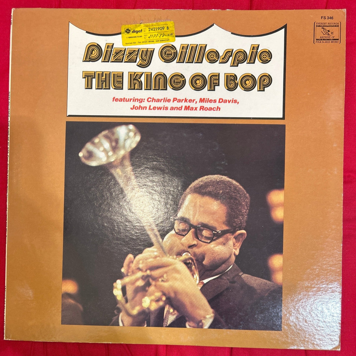 LP Dizzy Gillespie ‎– The King Of Bop 2ª Mano - DISCOS NAKASHA