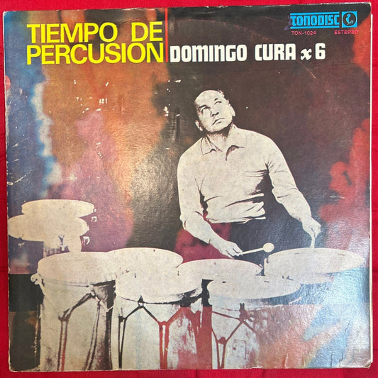 LP Domingo Cura x 6 ‎– Tiempo De Percusion 2ª Mano - DISCOS NAKASHA
