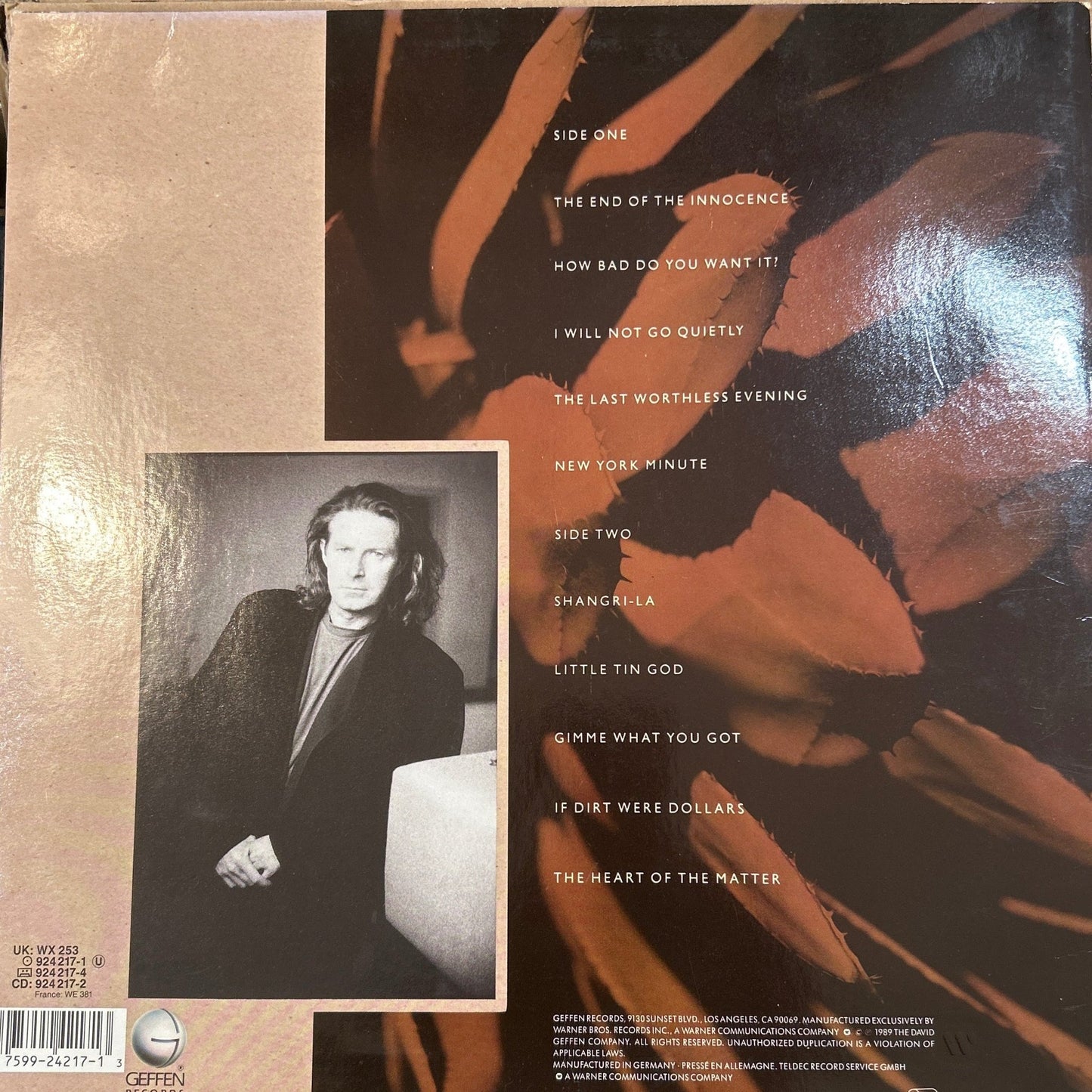 LP Don Henley ‎– The End Of The Innocence 2ª Mano - DISCOS NAKASHA