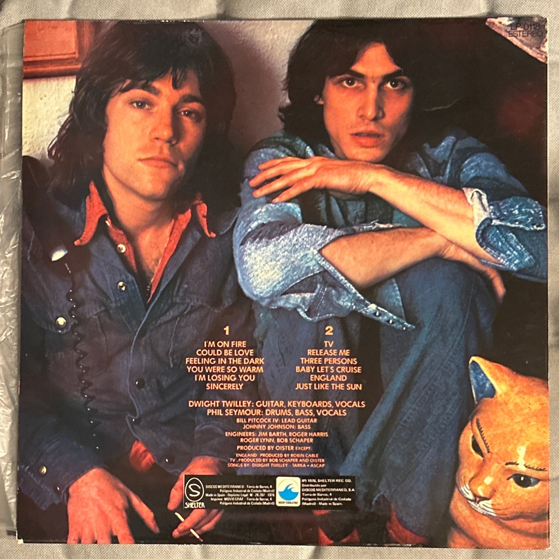 LP Dwight Twilley Band ‎– Sincerely 2ª mano - DISCOS NAKASHA