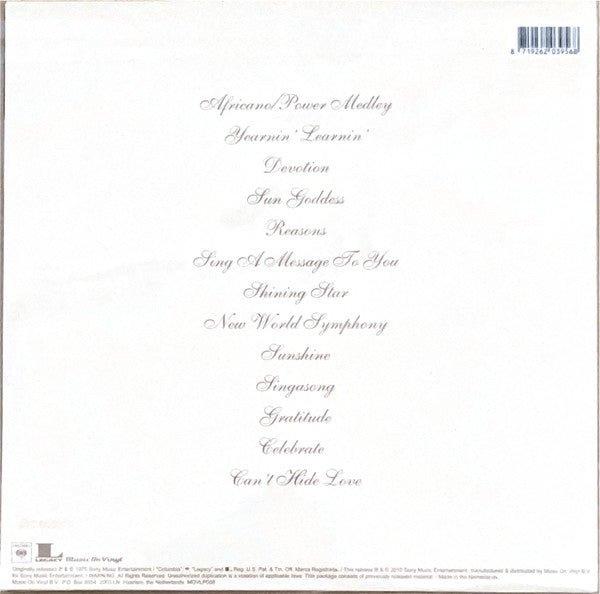 LP Earth, Wind & Fire ‎– Gratitude Nuevo precintado - DISCOS NAKASHA