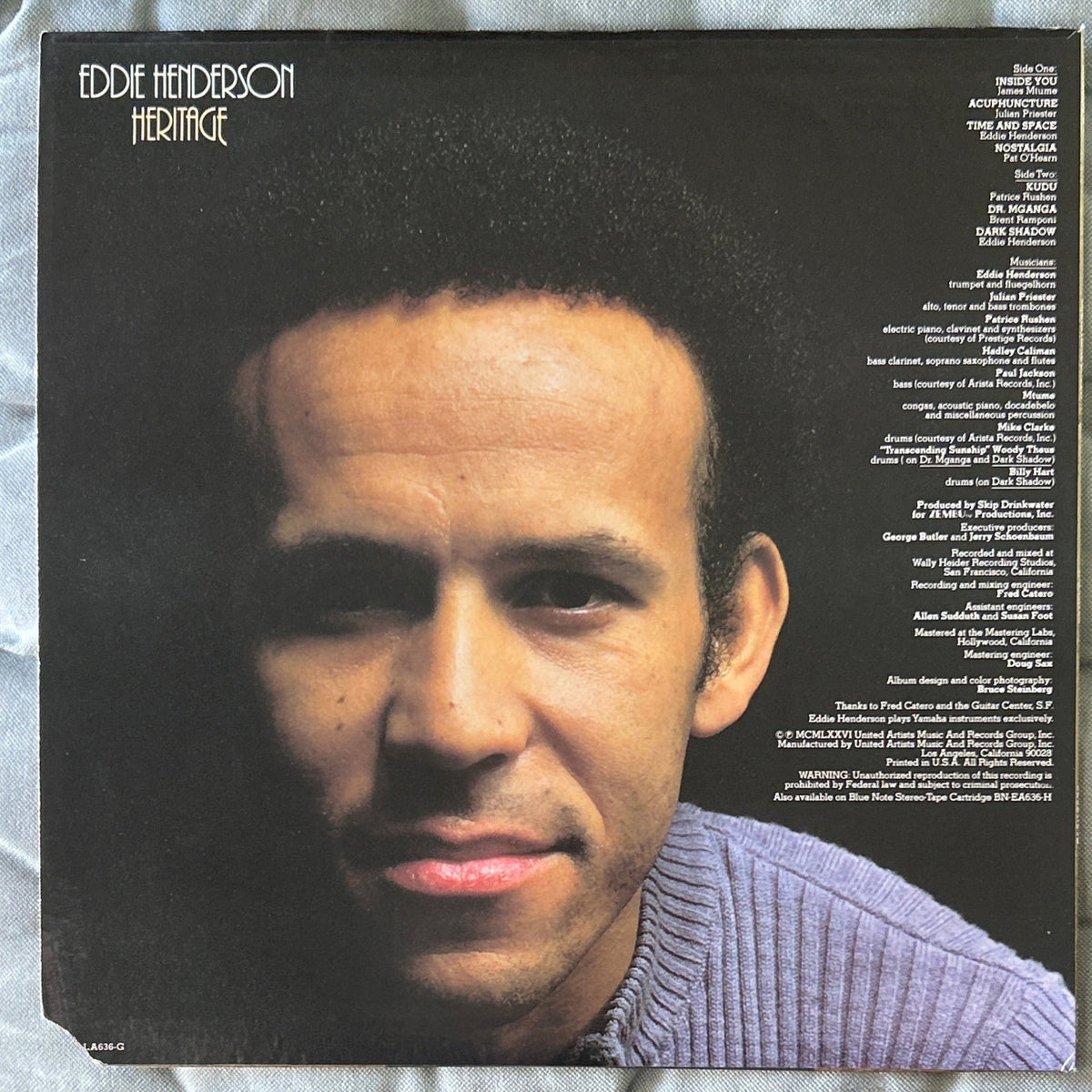 LP Eddie Henderson ‎– Heritage 2ª Mano - DISCOS NAKASHA
