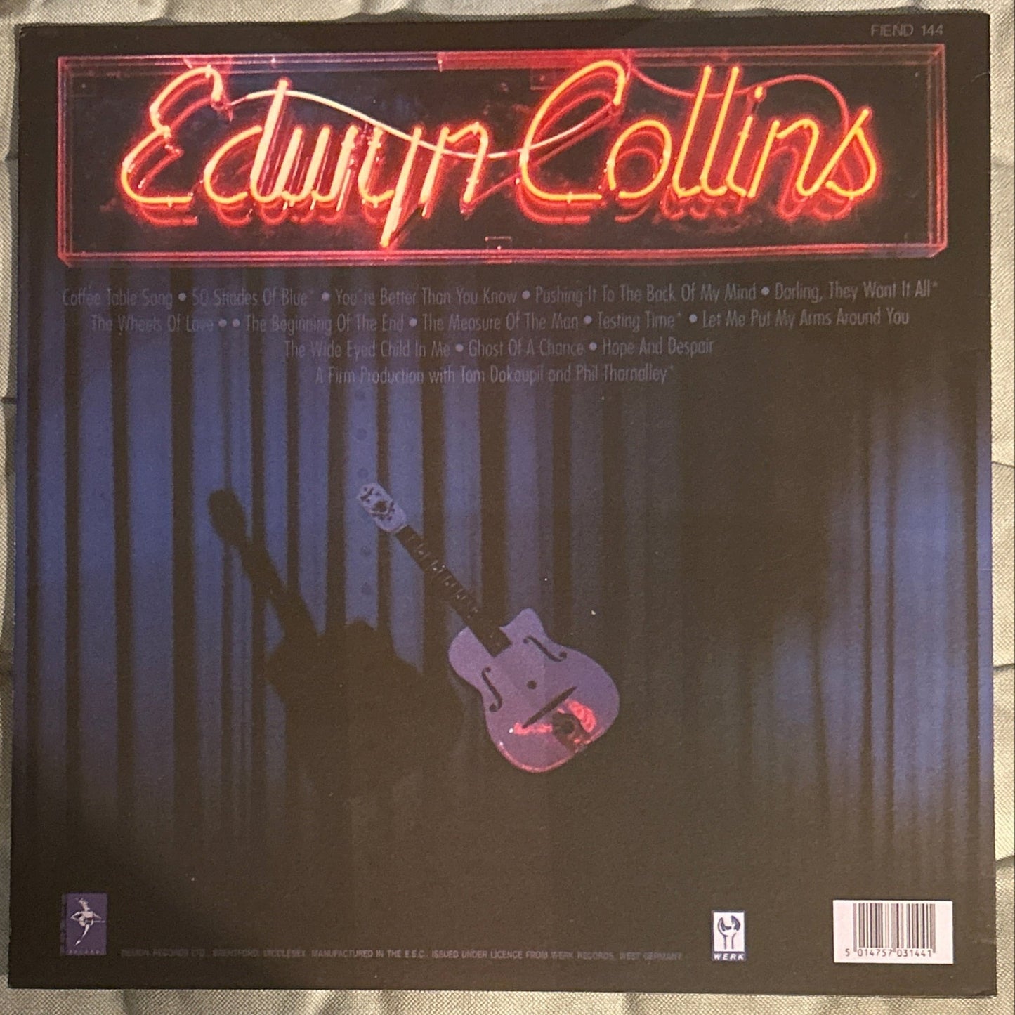 LP Edwyn Collins ‎– Hope And Despair 2ª mano - DISCOS NAKASHA