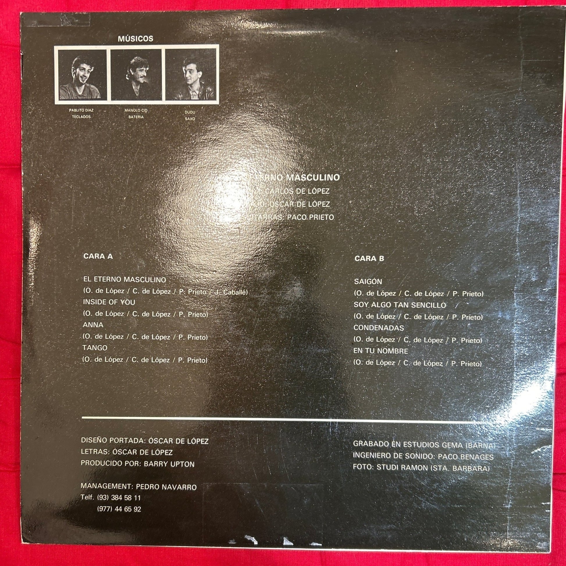 LP El Eterno Masculino ‎– En Tu Nombre 2ª mano - DISCOS NAKASHA