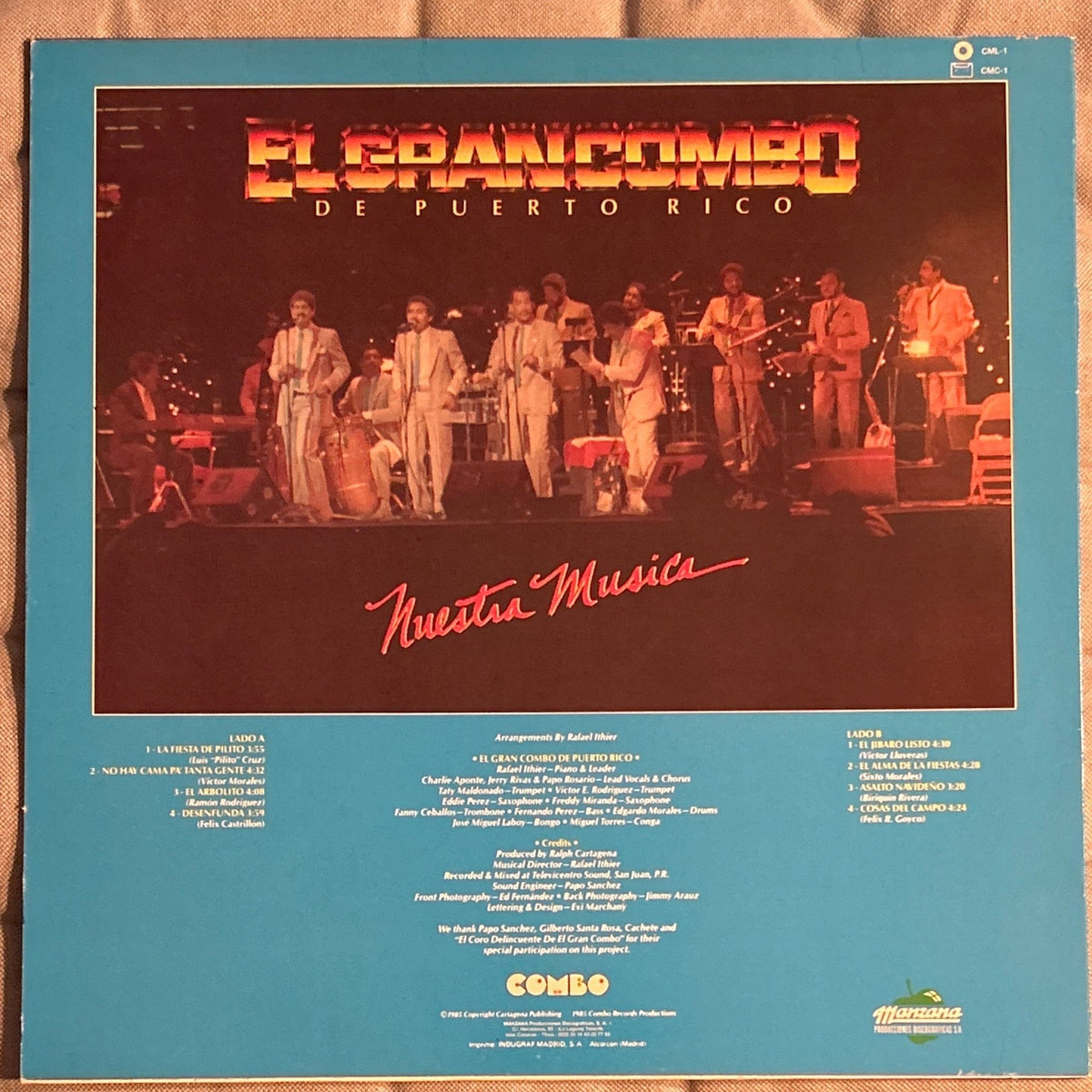 LP El Gran Combo ‎– Nuestra Musica 2ª Mano - DISCOS NAKASHA