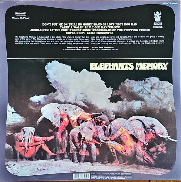 LP Elephants Memory – Elephant's Memory Nuevo precintado - DISCOS NAKASHA
