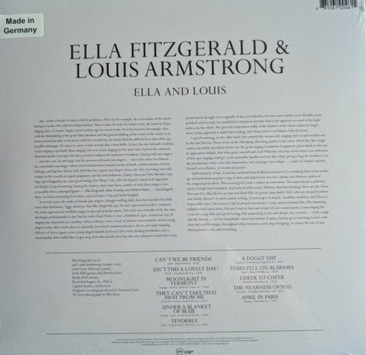 LP Ella Fitzgerald & Louis Armstrong – Ella And Louis Nuevo precintado - DISCOS NAKASHA