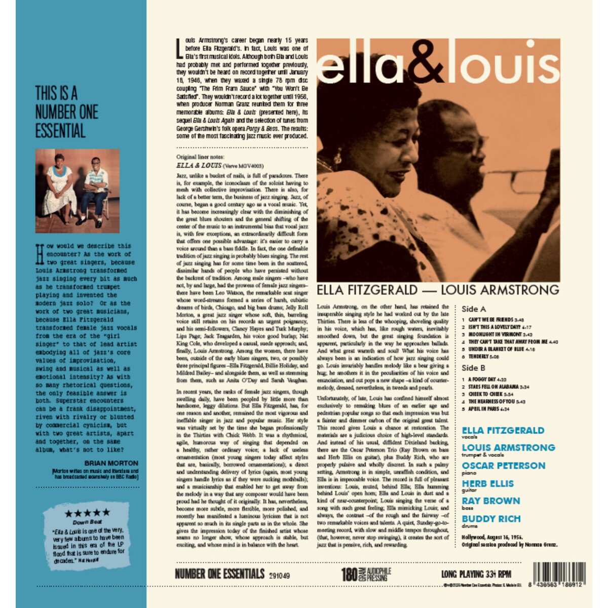 LP Ella Fitzgerald & Louis Armstrong – Ella & Louis Nuevo precintado - DISCOS NAKASHA