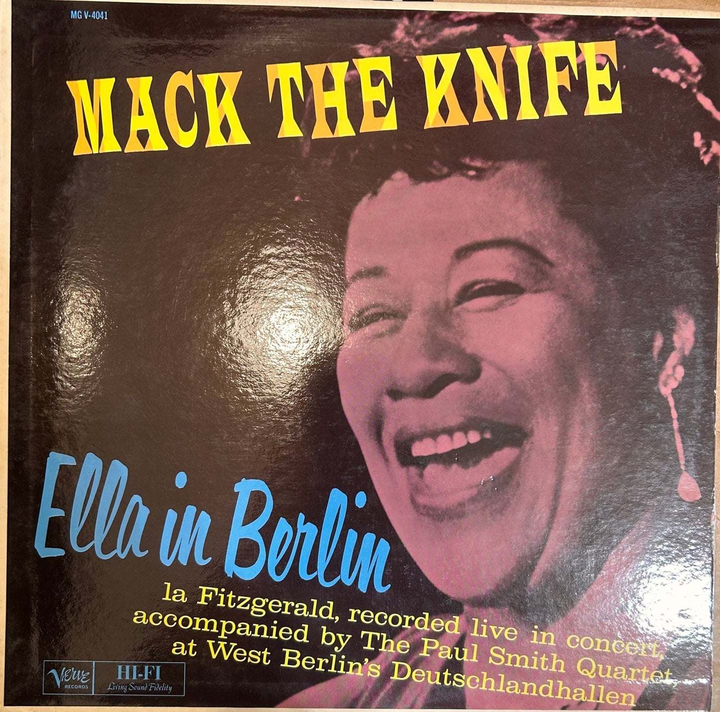 LP Ella Fitzgerald ‎– Mack The Knife - Ella In Berlin 2ª Mano - DISCOS NAKASHA
