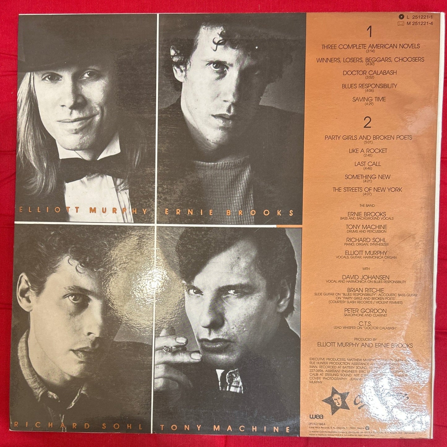 LP Elliott Murphy ‎– Party Girls / Broken Poets 2ª mano - DISCOS NAKASHA