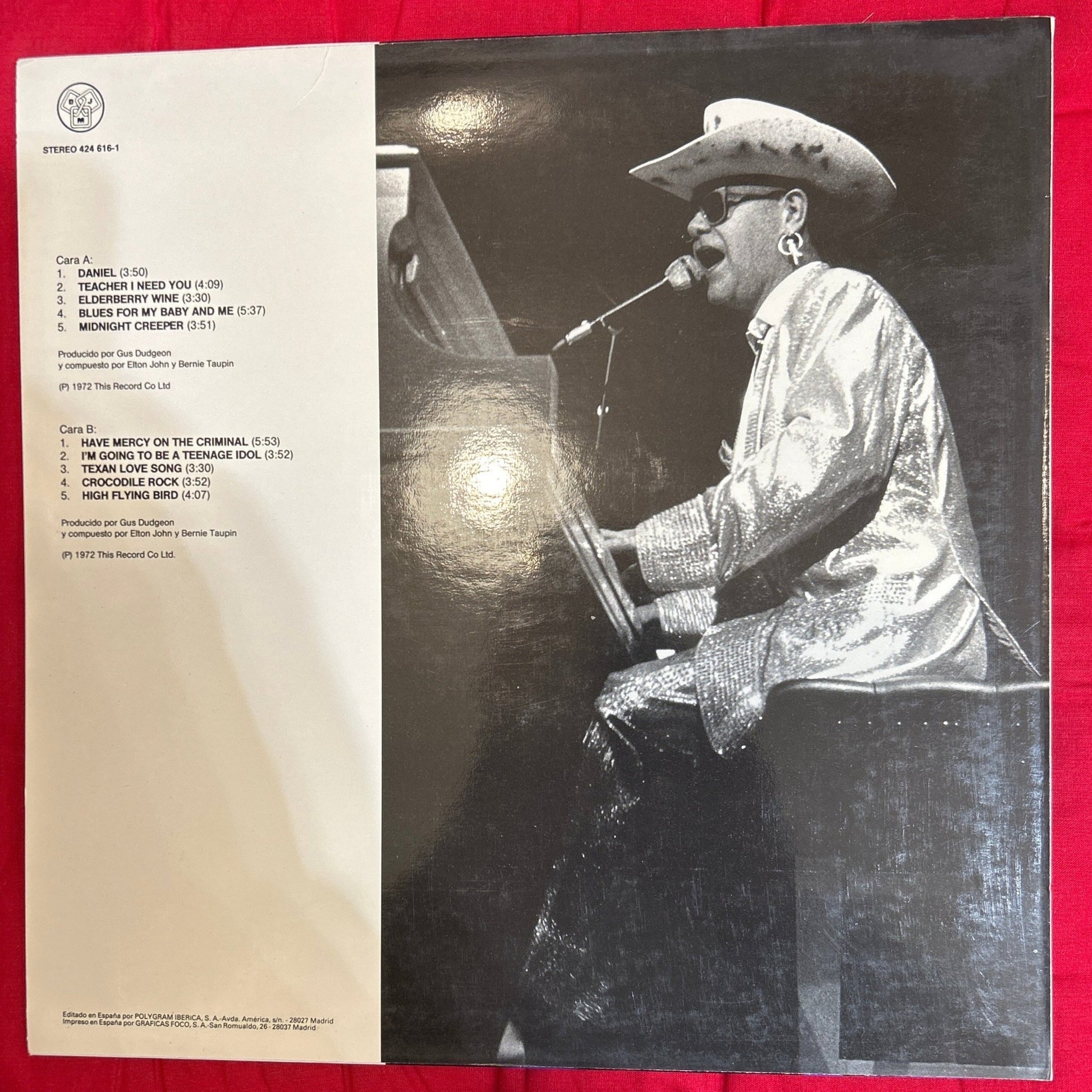 LP Elton John ‎– Don't Shoot Me I'm Only The Piano Player 2ª mano - DISCOS NAKASHA
