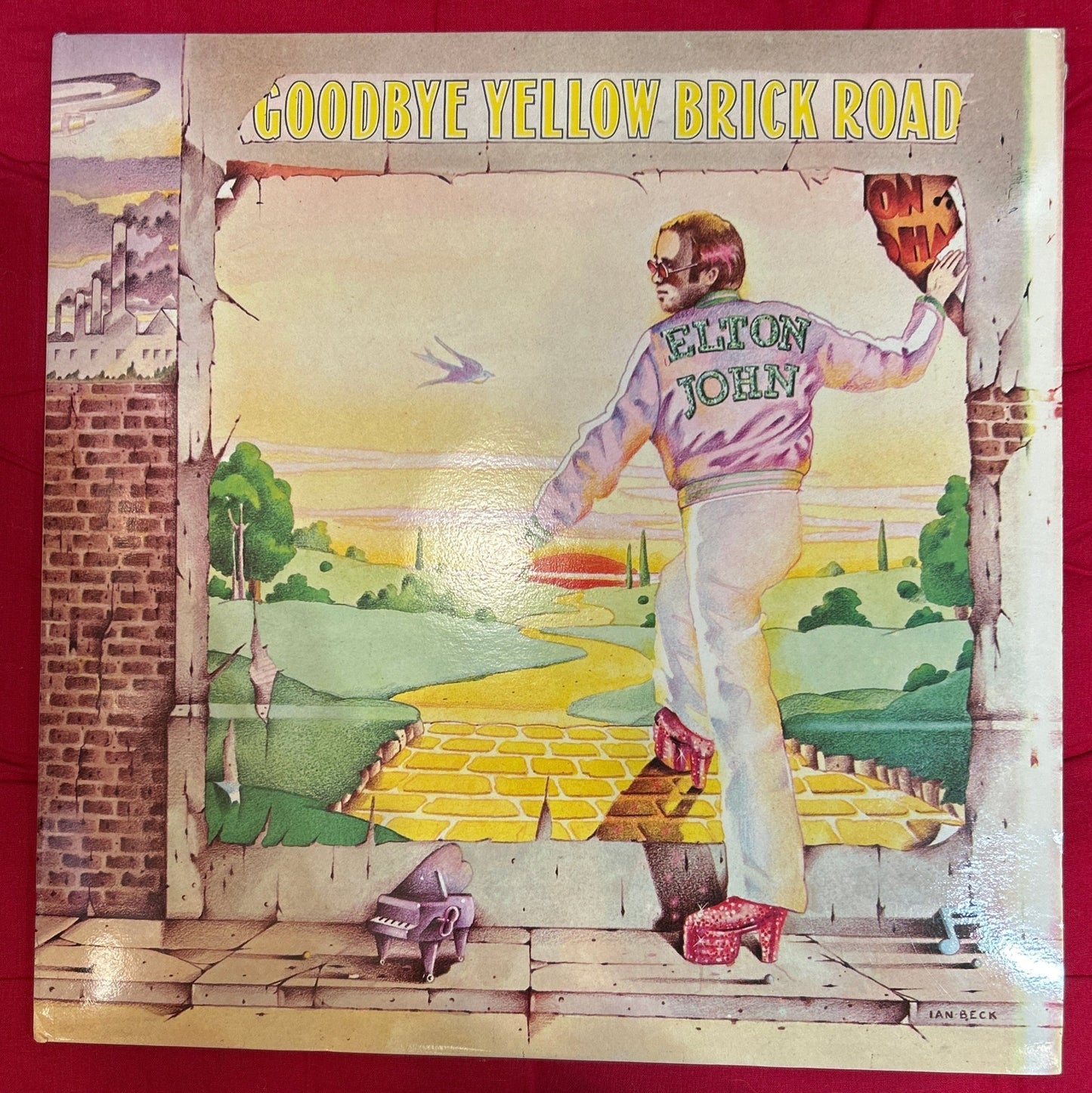 LP Elton John ‎– Goodbye Yellow Brick Road 2ª mano - DISCOS NAKASHA