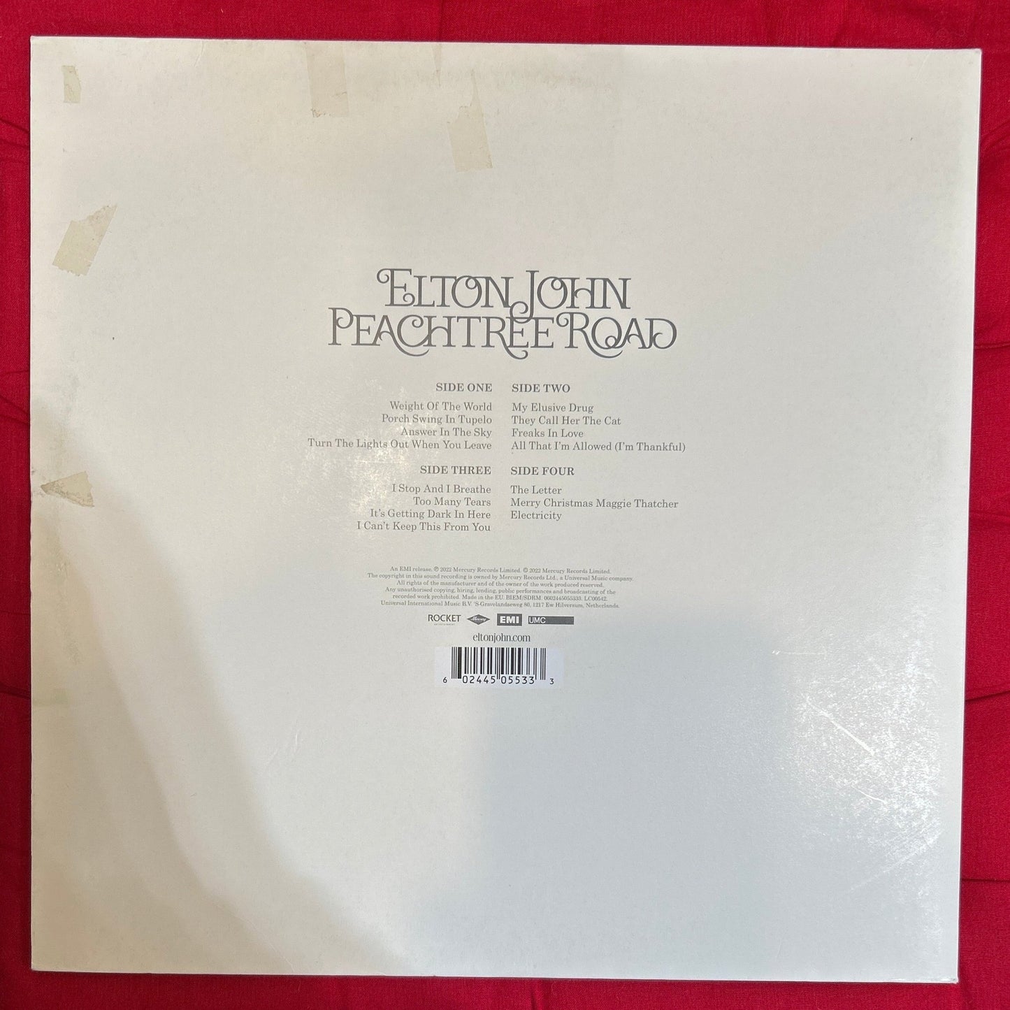 LP Elton John ‎– Peachtree Road 2ª mano - DISCOS NAKASHA