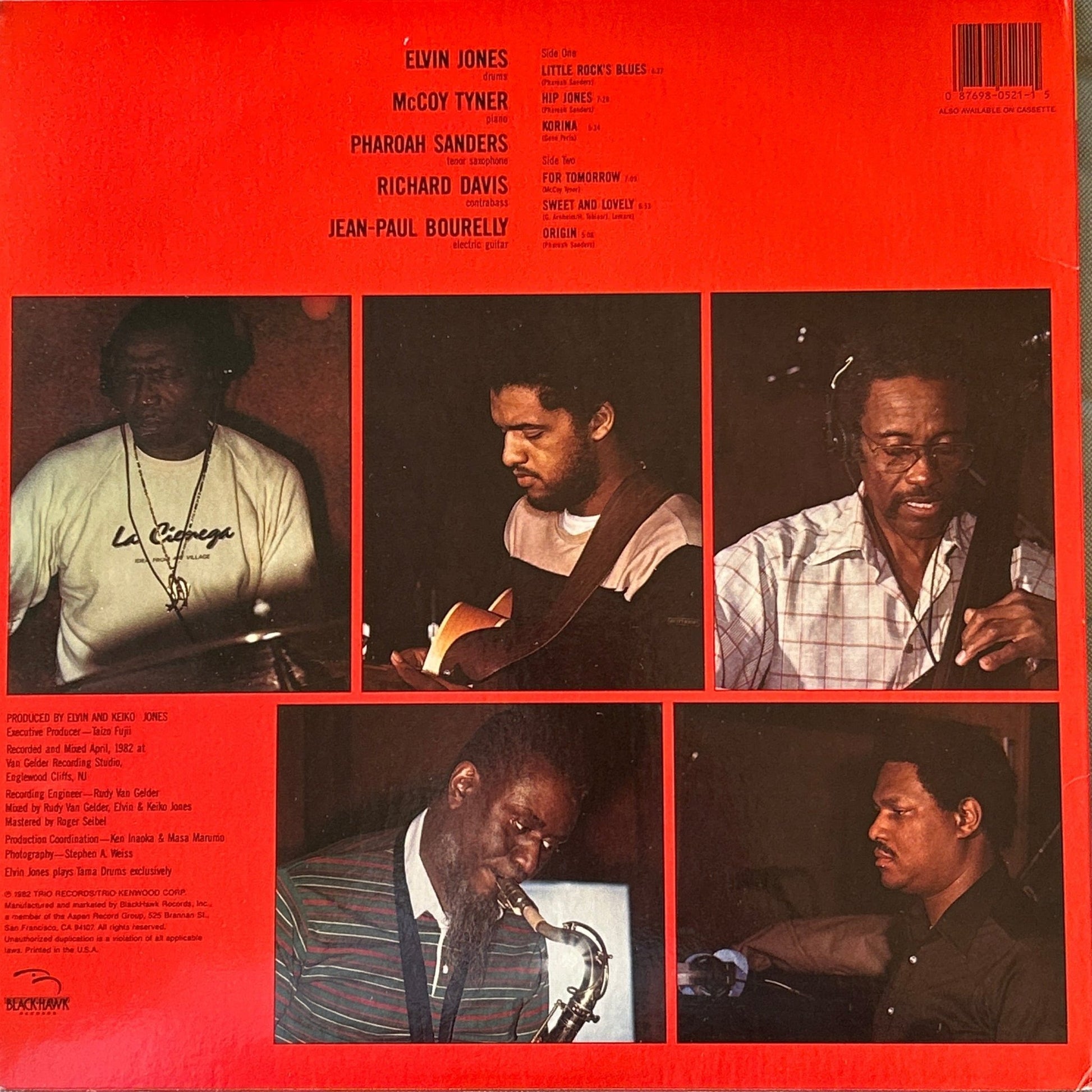 LP Elvin Jones McCoy Tyner Quintet Ed. Americana ‎– Reunited 2ª Mano - DISCOS NAKASHA