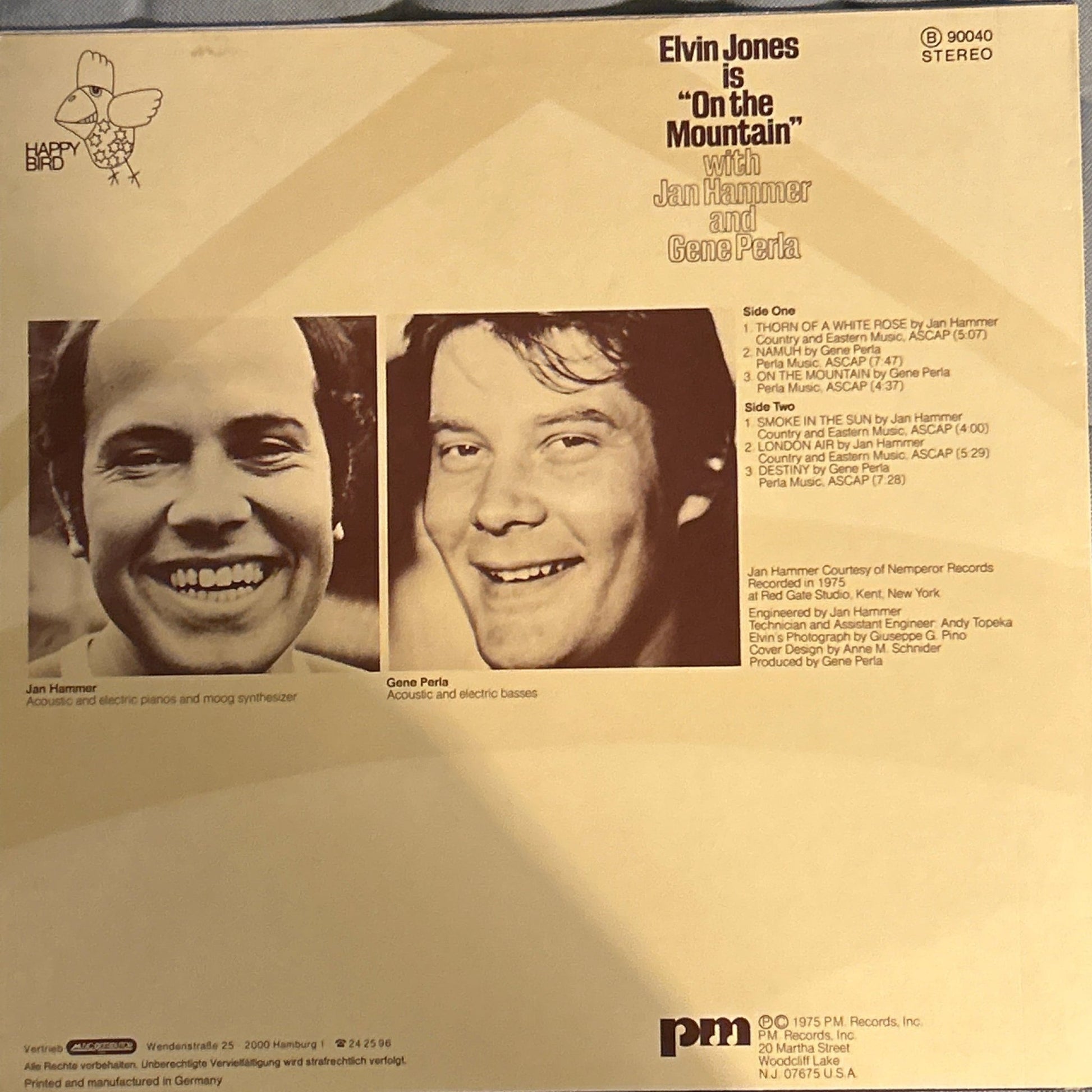 LP Elvin Jones With Jan Hammer And Gene Perla ‎– Elvin Jones Is 'On The Mountain' 2ª Mano - DISCOS NAKASHA