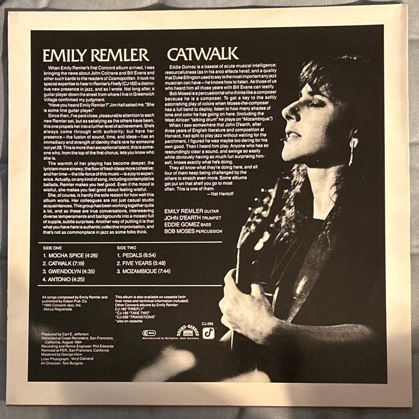 LP Emily Remler ‎– Catwalk 2ª Mano - DISCOS NAKASHA