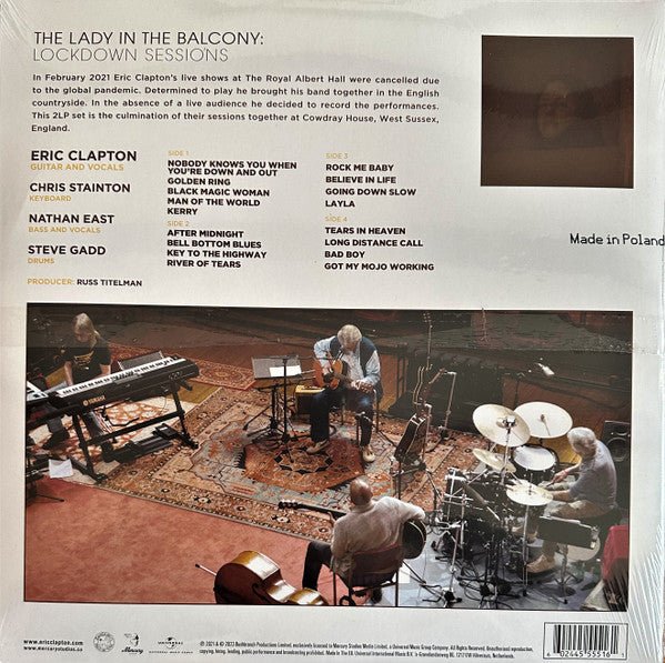 LP Eric Clapton ‎– The Lady In The Balcony: Lockdown Sessions Nuevo precintado - DISCOS NAKASHA